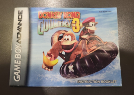 Donkey Kong Country 3 GBA Game Boy Advance Instruction Booklet / Manual - $10.88