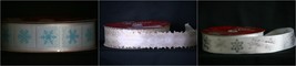 Wire Edged Christmas Bow Making Craft Ribbon 50 Yard Roll 1-1/2&quot; Wide 3 ... - $17.99