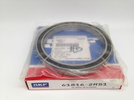 NEW SKF 61816-2RS1 Radial/Deep Groove Ball Bearing, 80 mm Bore  - £64.80 GBP