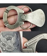VINTAGE 1970&#39;s belt buckle beer can pop top 1979 The Great American Buckle - $21.99