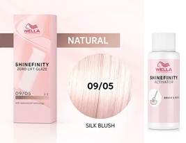 Wella Shinefinity Zero Lift Glaze 09/05 Very Light Blonde Natural Mahogany (Silk image 2