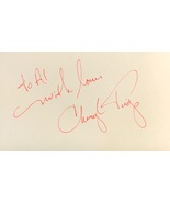 CHERYL TIEGS AUTOGRAPHED SIGNED 3x5 INDEX CARD SWIMSUIT MODEL COVERGIRL ... - £12.01 GBP