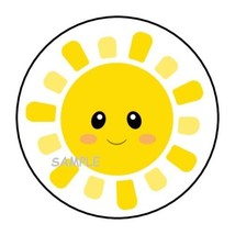 30 Cute Sunshine Envelope Seals Labels Stickers 1.5&quot; Round Gifts Favors - £5.88 GBP