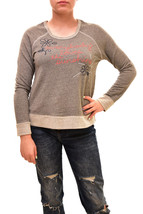 SUNDRY Womens Sweatshirt Sun Shine Long Sleeve Stylish Grey Size US 1 - £34.88 GBP