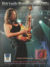 Metallica Kirk Hammett has EMG Pickups on ESP Monster Guitar 8 x 11 ad print - $4.01