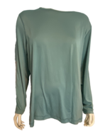 Lands' End Green Long Sleeve Round Neck Top Size 2X - $28.49