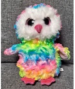 Ty Beanie Boos - OWEN the Multi Color Owl (1st Version) CLEAN GIFT - £11.72 GBP
