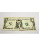 Fancy Serial Number One Dollar Bill Series 2009 5 of a Kind Pair Liars P... - £6.30 GBP