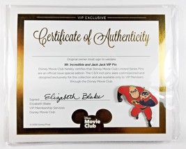 Incredibles 2 Pixar VIP Disney Movie Club Pin &amp; Authenticity NEW - £6.87 GBP