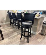 Bar Stools Black Swivel Seat 29&quot; Set of 4. - $10,330.30 MXN