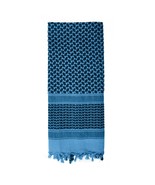 Black/Blue Shemagh Heavyweight Tactical Desert Keffiyeh Scarf 100% Cotto... - $354.81 MXN