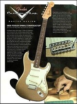 Fender Custom Shop Greg Fessler Gold Sparkle Stratocaster guitar advertisement - £3.38 GBP