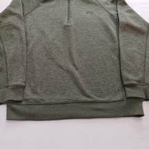 Under Armour Sweatshirt Men's Size Large Gray Quarter Zip Long Sleeve Pullover image 6