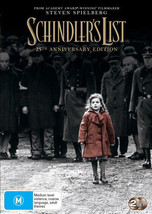 Schindler&#39;s List DVD | 25th Anniversary | Region 4 &amp; 2 - £11.07 GBP