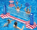 10.4&#39; Pool Volleyball Set - Upgraded Inground Pool Volleyball Net &amp; Bask... - $76.99