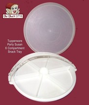Vintage Tupperware Divided Party Susan Serving Tray 405-1 With Lid 244-9 - £12.72 GBP