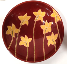 VTG Vietnamese GB Retailers Decorative Bowl 11.5&#39;&#39; diam Floral Vietnam - £33.47 GBP