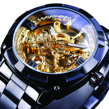 Men Waterproof Automatic Mechanical Watch blackEdgardavid millerEkV - £34.98 GBP