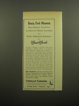 1960 Cohasset Colonials Furniture Ad - Henry Ford Museum reproduction furniture - $14.99