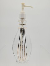 Vintage Vintage MCM Glass Clear Gold Lotion Bottle With Pump - $255.32 MXN