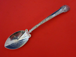 Japanese by Gorham Sterling Silver Ice Cream Spoon Peacock Brite-Cut 6 3/4&quot; - £225.06 GBP