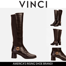The Windsor Brown Leather Knee High Boot image 9