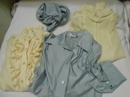 Lot 3  Women&#39;s size 10 Blouses Tops size 10 Felice, Ship N Shore, &amp; Jill... - £13.58 GBP