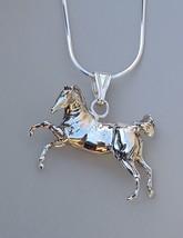 Rearing Horse Pendant ONLY Sterling Silver Necklace Equestrian Jewelry Z... - $126.23