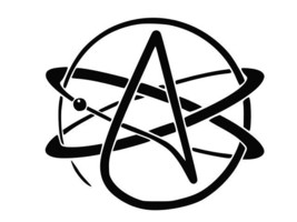 Atheist Symbol Atomic Vinyl Decal Car Sticker Wall Truck Choose Size Color - £2.21 GBP+