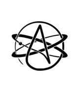 ATHEIST SYMBOL ATOMIC Vinyl Decal Car Sticker Wall Truck CHOOSE SIZE COLOR - $3.09+