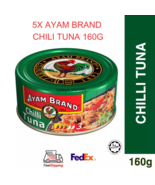 5X 160g Ayam Brand Tuna Chilli Canned Food Preserved Food Camping Food L... - $94.29 CAD