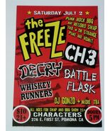 The Freeze Concert Promo Card Pomona California 2011 Decry Battle Flask CH3 - €17,16 EUR