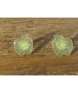 Resin Handmade Apple Green Earrings 1/2 Inch - $130.42 MXN