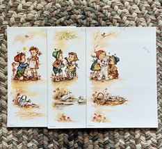 Vintage 70s Stationery Set Little Boy Girl Hummel Like Set of 16 Fold It Notes - £14.38 GBP