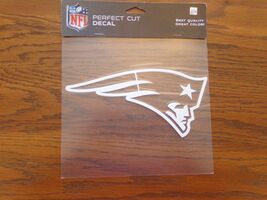 8"X8" NE PATROITS  NFL Licensed Sports Logo White Window Decal New in Pa... - $9.65