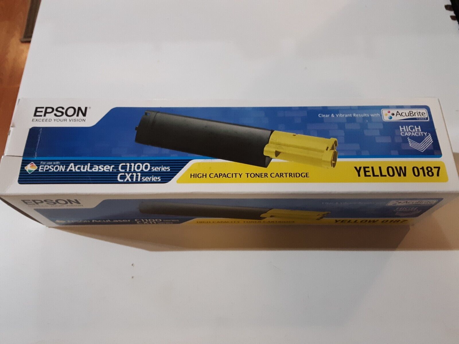 Epson S050187 Yellow High Capacity Toner Cartridge for Epson Aculaser C11N/CX11N - $18.80