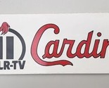 Vintage 80&#39;s St Louis Cardinals Baseball Bumper Sticker KPLR-TV 11 MLB S61 - $9.99