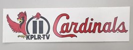 Vintage 80&#39;s St Louis Cardinals Baseball Bumper Sticker KPLR-TV 11 MLB S61 - £7.82 GBP