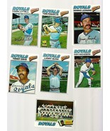 13  1977 Topps Baseball KANASA CITY ROYALS   EX+++  RARE GROUPING  - £5.43 GBP