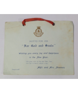 1908 THE SALVATION ARMY MOTTO FOR GOD AND SOULS NEW YEARS CARD ANTIQUE I... - €17,27 EUR