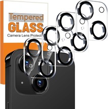 4Pack Camera Len Protector Compatible With iPhone 15 6.1&quot; / 15 Plus 6.7&quot; (Clear) - £7.77 GBP