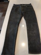 WT02 New York Jeans Mens 34 x 32 Trufit Straight Leg Denim Cotton Blend ... - $17.70