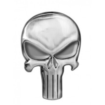 Marvel Comics The Punisher Skull Logo Image Metal Silver Toned Pewter La... - $7.84