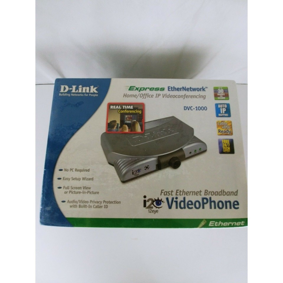 D-Link i2eye Broadband VideoPhone DVC-1000 Standalone WebCam - $14.84