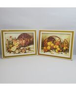 Vintage L Sherman Flower Print ART In Wood Frame 14.5x11.5 Inch SET OF 2 - €24,91 EUR Vintage L Sherman Flower Print ART In Wood Frame 14.5x11.5 Inch SET OF 2 - €24,91 EUR