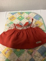 Vintage Cabbage Patch Kids Red Tie Shoulder Dress (Made in Hong Kong) 19... - $50.00