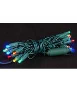 20 Light Multi Mini Lights Green Wire - £13.37 GBP
