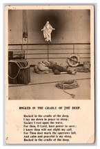 RPPC Bamforth Rocked In the Cradle of the Deep Poem Sailor on Ship Postcard O18 - £4.63 GBP