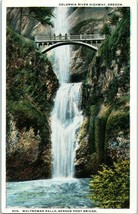 Postcard Benson Foot Bridge Multnomah Falls Oregon  - £7.35 GBP