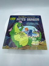 Walt Disney&#39;s Vintage Pete&#39;s Dragon Story Book And Record 1977 - £8.29 GBP